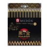 Sakura Pigma Micron Fineliner Pens Black and Gold Edition Black