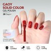 GAOY 3 Pcs Gel Nail Polish Kit with Mini UV