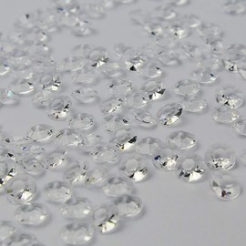 ZKC 4.5mm 10000PCS Clear Crystal Acrylic Diamond Vase Fillers Beads for Wedding Centerpiece Table Scatter Shower Party Vase Beads Decorations
