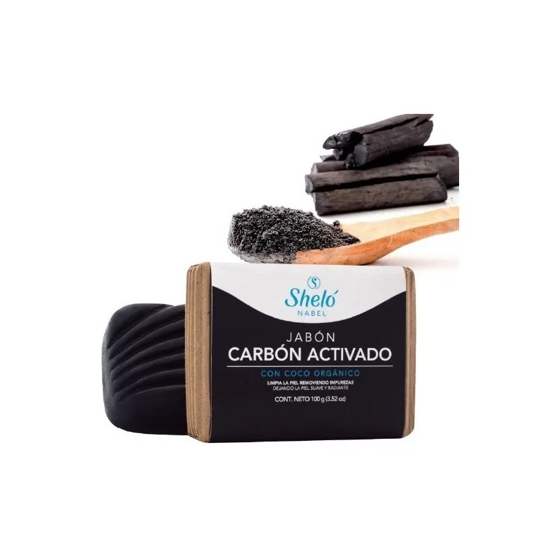 Set Carbón Activado Piezas Sheló Nabel Rostro Limpio Acné