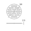 SANEI Drain Dish Diameter 3.8 inches (98 mm) H40F-98