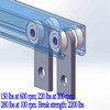 2 Wheel Trolley Assembly Rollers Two Bearing Trolley Assembly for