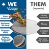 Norjac Pizza Screen, 16 Inch, 6 Pack, Seamless Rim, Restaurant-Grade,