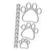 Footprint Frame Metal Die Cuts, Animal Paw Frame Metal Cutting