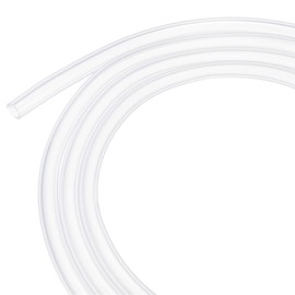M METERXITY Silicone Tubing, 3/16"(5mm) ID x 11/32"(9mm) OD Flexible Silicone Rubber Tube, 2 M High Temp Water Air Hose Pipe for Pump/Liquid Transfer/Brewing/Aquaponics [Clear]
