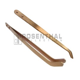 Rosenthal Collection – Curved Copper Tongs for Jewelry Pickle Pots – Precision Tweezers for Soldering, Acid Baths & Pickling Tools (8.5 inches)