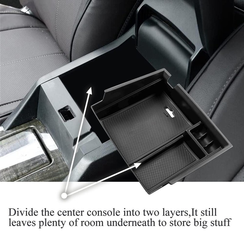 Vesul Center Console Armrest Storage Box Compatible with Honda Accord