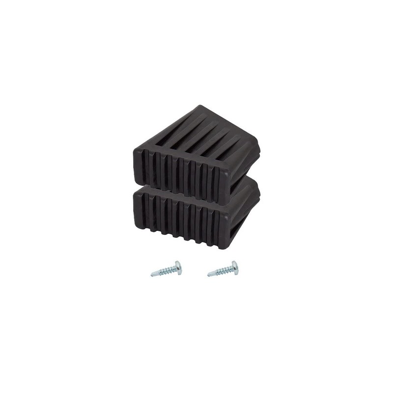 Monto Krause 212528 Foot Caps 40 x 20 mm Black