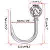 Sumnacon Set of 2 Metal Curtain Holdbacks - Wall Mounted