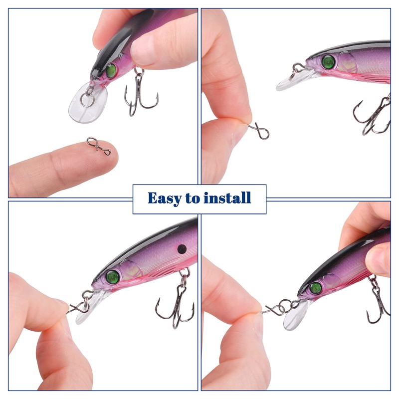 Fly Fishing Snaps 100pcs Quick Lure Change Clips Micro Fly