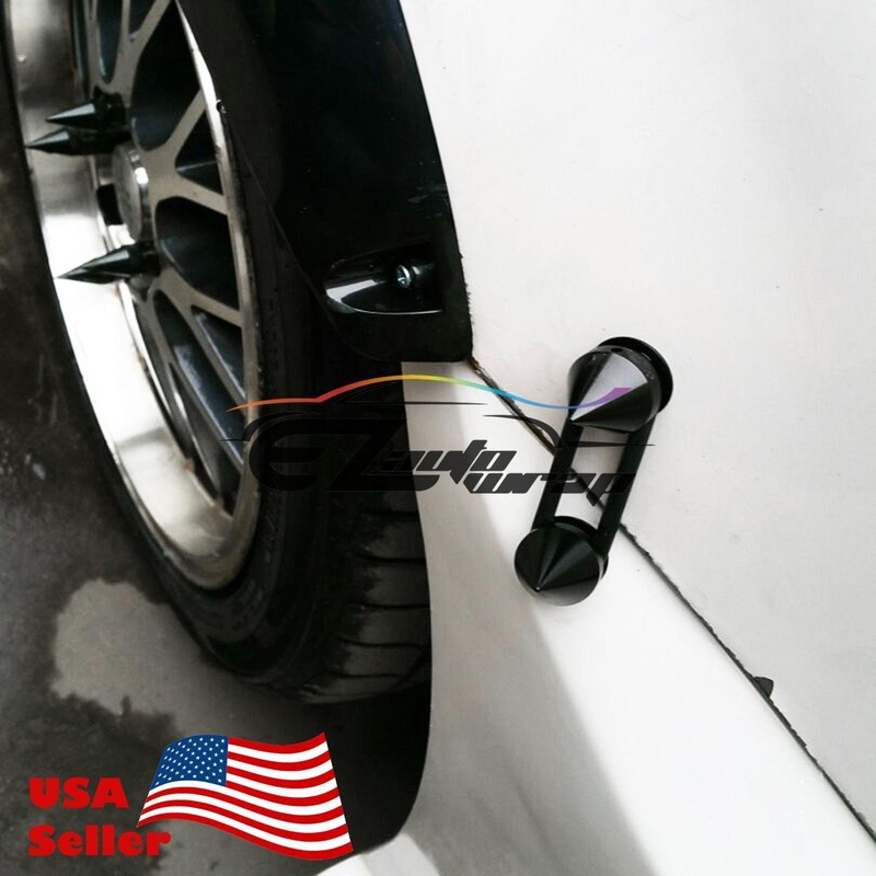 Black-Spike Spiked Quick Release Fasteners for Car Bumpers Trunk Fender
