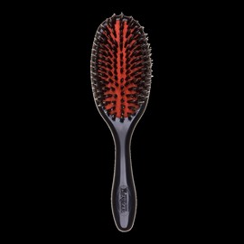 Denman Brushes D81M Medium Cushion Natural Bristle Single Nylon Quill Brush