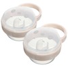Totority 2pcs Cute Pacifier Holder Case Portable Travel Pacifier Container