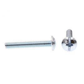 Prime-Line 9006782 Machine Screw, Truss Head, Slotted/Phillips Combo, #8-32 X 1-1/8 in, Zinc Plated Steel, Pack of 100
