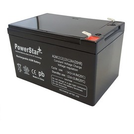 PowerStar APC RBC4 Compatible Battery 12V 12Ah UPS Battery Black Rectangular