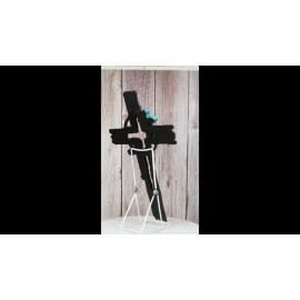 Rustic Western Faux Distressed Wood Rope Wreath Turquoise Layered Wall Cross