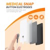 10-Pack TENS Unit Replacement Pads, Rectangular Snap TENS Electrode Pads