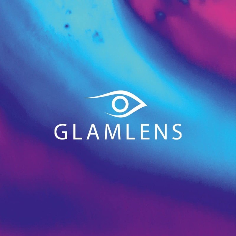 GLAMLENS Kontaktlinsen farbig mit Stärke farbige Cagliari Blue Monatslinsen weiche