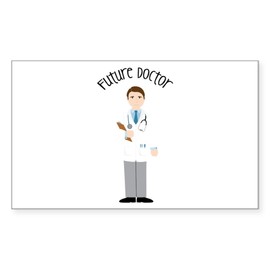 CafePress Future Doctor Sticker Rectangle Bumper Sticker Car Decal