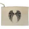 'Gothic Vampire Wings' Canvas Clutch Bag/Accessory Case (CL00042419)