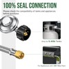 Alloxity Propane Regulator with Hose, 2FT Stainless Steel & PVC