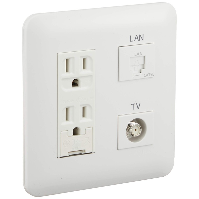 Panasonic Cosmo Series WTF34373W Wide 21 Embedded Multimedia Outlet with