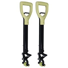 Brush Grubber Handy Grubber Xtended Reach Grabber Claw w/Large D Grip Handle & Non Slip Pads on Teeth for Gripping Weeds, Shrubs, & Trees (2 Pack)