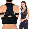 Posture Corrector Deluxe, Magnetic, Adjustable Straps, Neoprene, Four Colours (Medium,