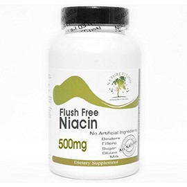 Flush Free Niacin 500mg // 100 Capsules // Pure // by PureControl Supplements