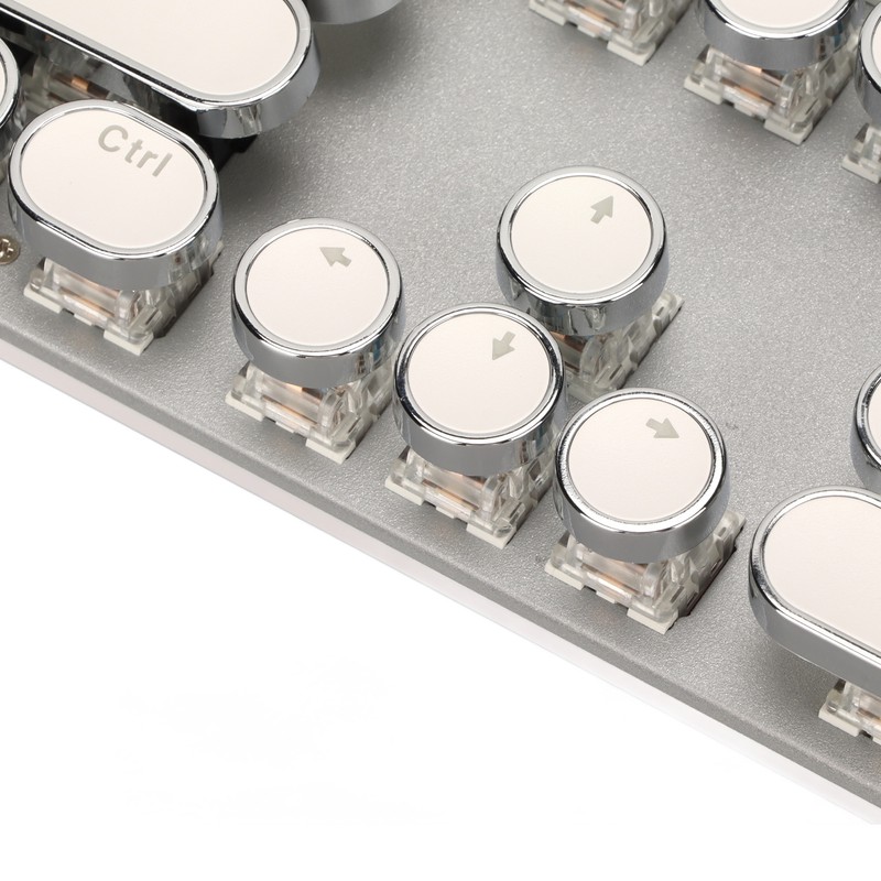 Blue Switch Mechanical Keyboard 104 Keys Backlight Ergonomic Retro Steampunk