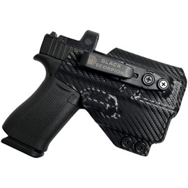Inside The Waistband Belt Wing Tuckable Holster fits G43X MOS w Streamlight TLR-6 (Carbon Fiber, Right-Hand Draw)