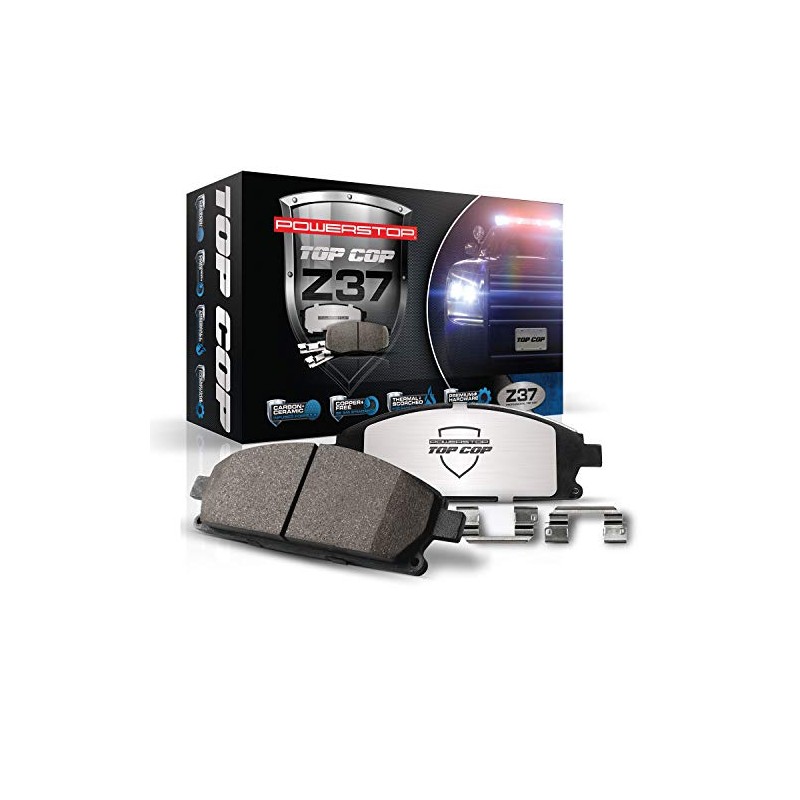 Power Stop Z37-1158 Front Z37 Top Cop Severe-Duty/Fleet Brake Pad