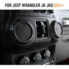 4PCS Center Console Dash Air Conditioner Vent Cover Trim Carbon