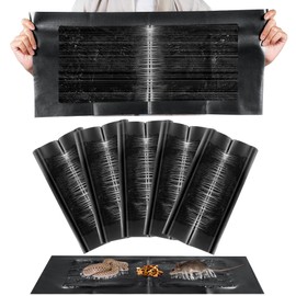 Qualirey 5 Pack 24 x 11'' Mouse Glue Traps, Anti Slip Rat Snake Rodent Sticky Pads Pet Friendly, Peanut Scented Mice Glue Board That Work for Home Indoor Outdoor Restaurant Kitchen Hotel Office