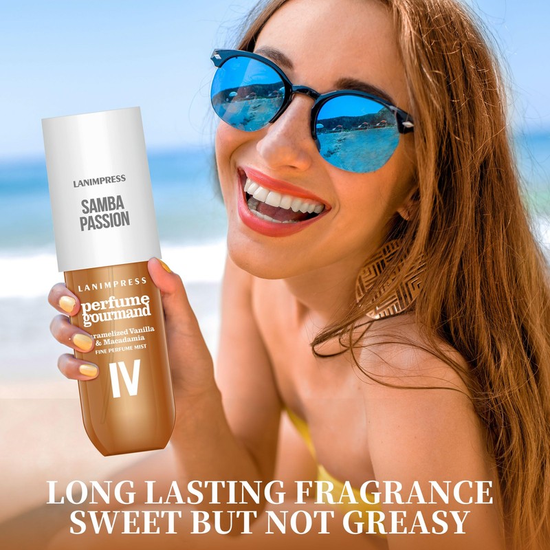 LANIMPRESS Perfume No.4, Body Spray For Women, Travel Perfume, Hair
