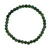 Diopside Green Bracelet 5 mm Diameter Ball on Elastic Band