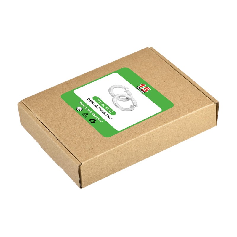 sourcing map 5/8" Split Lock Washer, 15Pcs Carbon Steel Spring