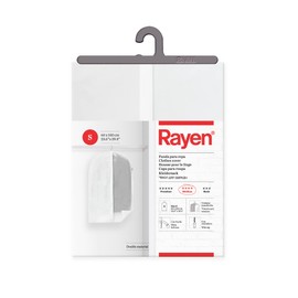 Rayen Wardrobe Clothes Zip-up Hanging Suit Dress Cover Resistant to dust, Moisture and Moths |, Peva, White/Translucent, 60 x 100 cm