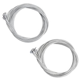 Futuhada 20 Pcs Bicycle Derailleur Shifter Cables Brake Cables Set, 10 Pcs 1.75M Bike Brake Cables with 10 Pcs Road Bike Shifter Cables, Mountain Bike Brake Line Bicycle Gear Cable Wire Cables