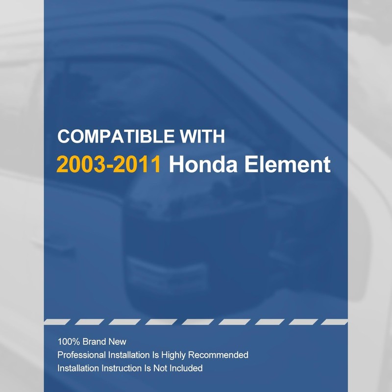 Auto Dynasty 4Pcs Carbon Fiber Pattern Window Visors Compatible with