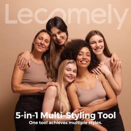 Lecomely 5 in 1 Air Wrap Hair Styler with Automatic Curling & Drying Features Professional High-Speed Air Styler with Negative Ion Technology for Frizz Control & Long Lasting Styles AirEdge A3