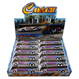 Showcasts BOX OF 12 CHICAGO COACH BUS W/ WILLIS TOWER 6" DIECAST CAR SHOWCASTS 9803CG