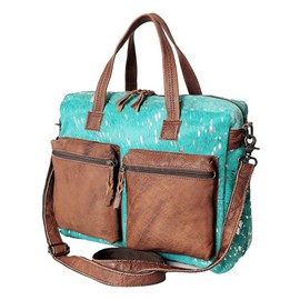 American Darling Briefcase Hair On Genuine Leather Western Women Bag | Handbag | Leather Briefcase Bag Bag | Weekend Bag | Travel Briefcase Bags | Briefcase Bag for Women | Leather Briefcase Bag Bag