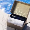 Wellis Sustainable cotton Face towel 2-pieces Gift Navy(Wellisサスティナブルコットンフェイスタオル2枚セットギフト ネイビー)