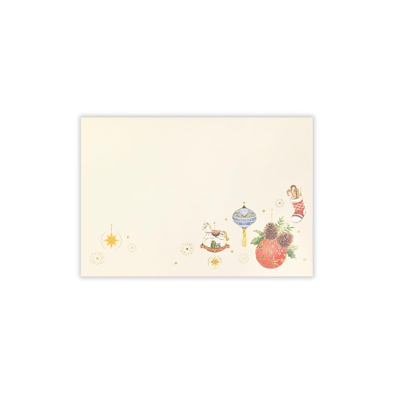 Noel Christmas Wishes Envelopes | Pack of 4 Horizontal Gold