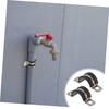 Outanaya 15pcs Rubber Cushioned Stainless Steel Shaped Cable Clamps for