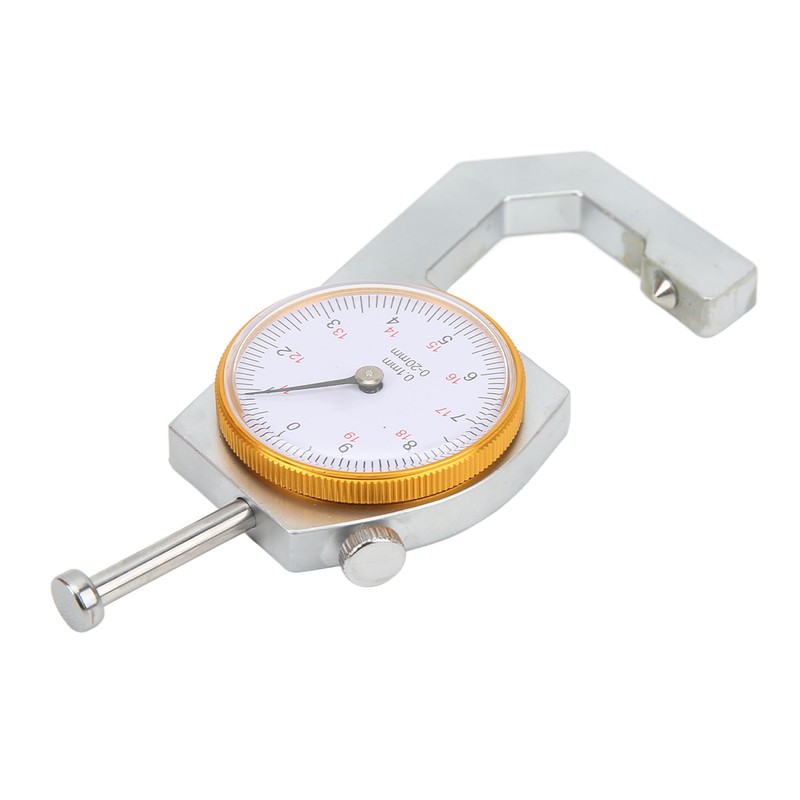 Thickness Gauge Micrometer Meter Cone Head 0‑20mm 0.1mm Resolution Measuring