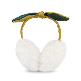 Surblue Winter Cute Earmuffs Faux Fur Warm Earmuffs Foldable Outdoor Ear Warmers For Women Girls, White