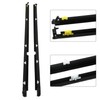 labwork Black 2PCS Weatherstrip Seals Door Glass Window Replacement for
