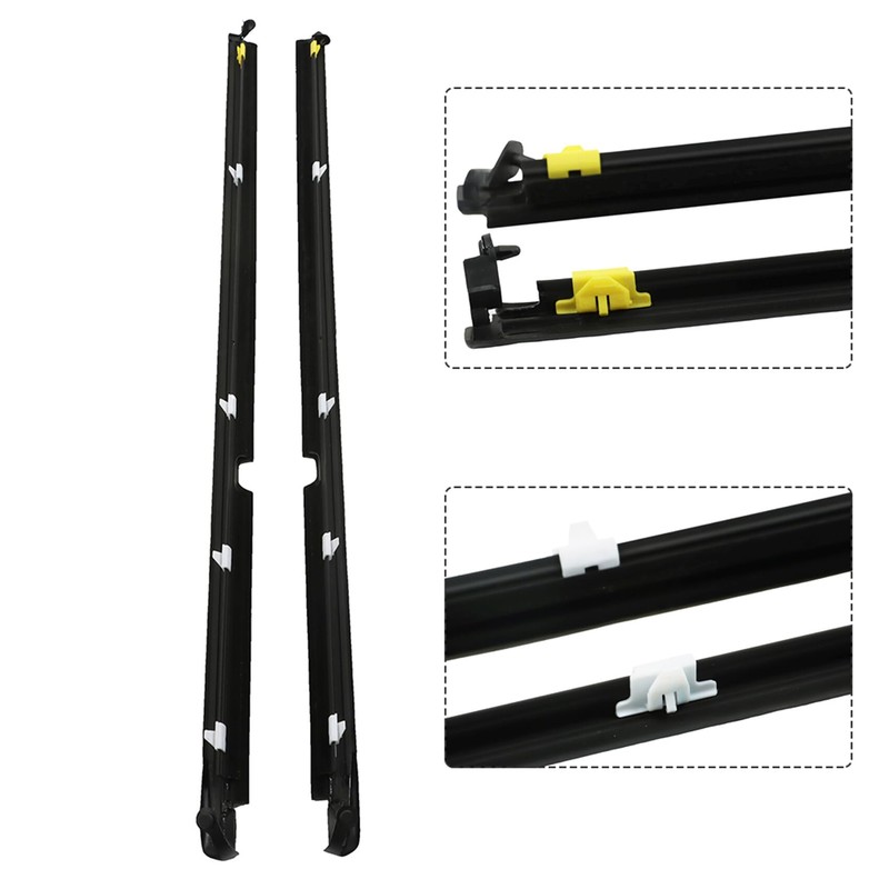 labwork Black 2PCS Weatherstrip Seals Door Glass Window Replacement for